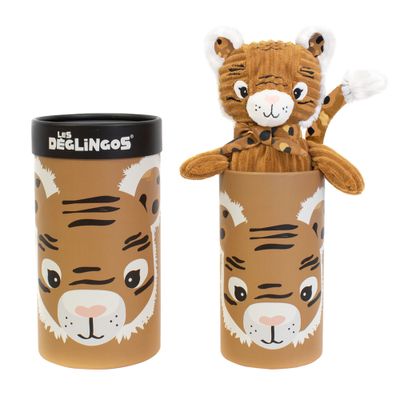 Childcare  accessories - Big Simply Deglingos Plush Speculos the Tiger - DEGLINGOS