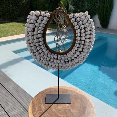 Decorative objects - CONCHA Tribal Shell Necklace Decoration / Wall Deco - CASA NATURA