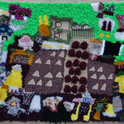 Objets de décoration - Village (tapis mural – 216)     - SARA PEREIRA ATELIER