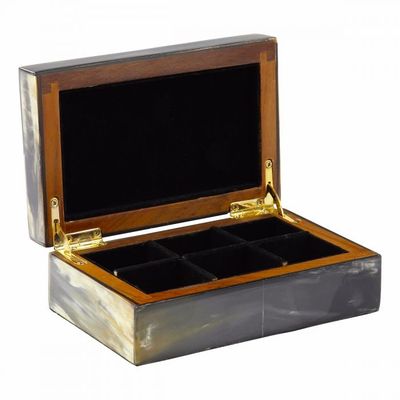 Caskets and boxes - Jewelry box horn M 15x10x5,5cm - MOON PALACE