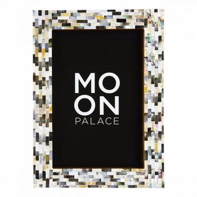 Cadres - Picture frame black pearl shell 20x30cm - MOON PALACE