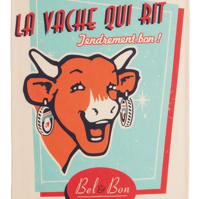 Torchons textile - Torchon imprimé La Vache qui Rit® - Rétro Vanille - COUCKE