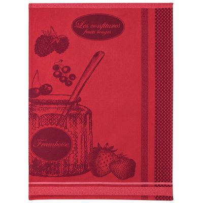 Tea towel - Printed cotton tea towel, POT DE CONFITURE - COUCKE