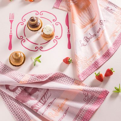 Tea towel - Baba au Rhum/Jacquard tea towel - COUCKE