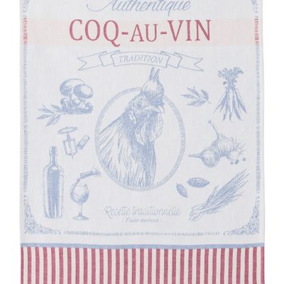 Tea towel - Coq-au-Vin - Jacquard tea towel - COUCKE