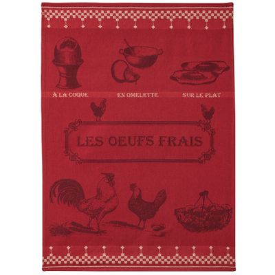 Tea towel - Œufs Frais / Tea towel - COUCKE