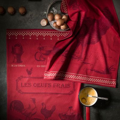 Tea towel - Poule Rousse / Tea towel - COUCKE