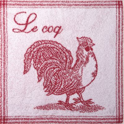 Kitchen linens - Le Coq/Cotton sponge square - COUCKE