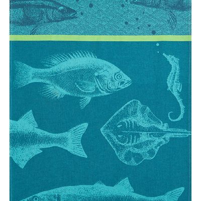 Tea towel - Banc de Poissons/Jacquard tea towel - COUCKE