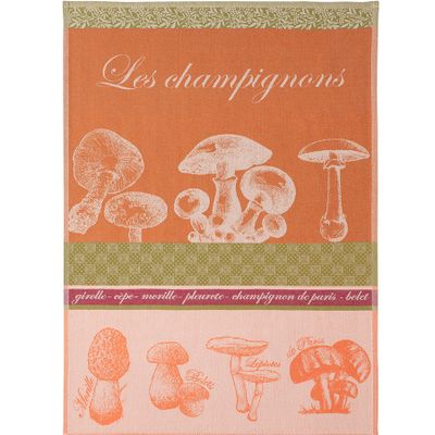 Torchons textile - Mushrooms / Torchon jacquard 100% coton - COUCKE