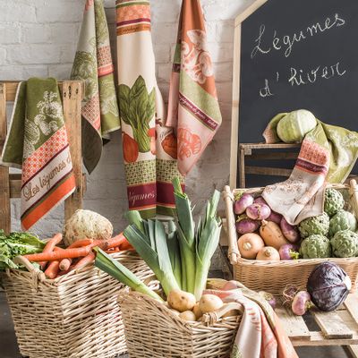 Kitchen linens - Winter Vegetables/Printed Apron - COUCKE