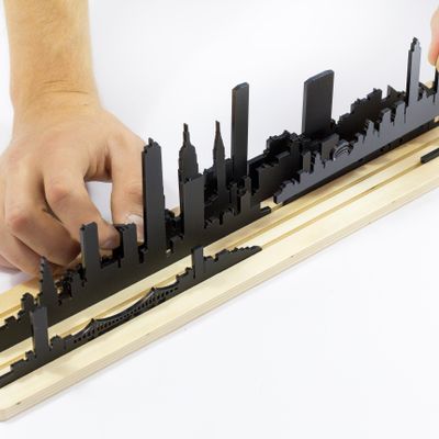 Sculptures, statuettes and miniatures - Shapes of New York - 3D City Skyline silhouette - Movable Diorama - BEAMALEVICH