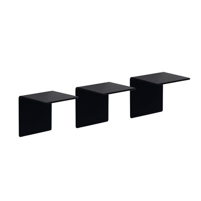 Shelves - FLOT Metal Floating Shelves 3-pack - Black - BEAMALEVICH