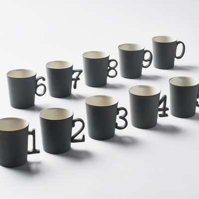 Tasses et mugs - Figurines Tasse à expresso double couleur - ESMA DEREBOY HANDMADE PORCELAIN