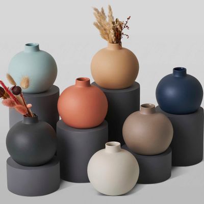 Vases - Porcelain ball vase - ESMA DEREBOY HANDMADE PORCELAIN