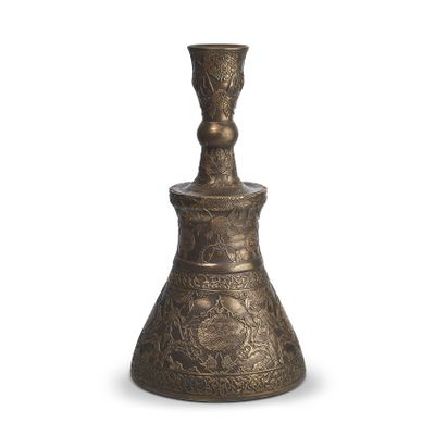 Objets de décoration - Grand bougeoir à motifs mixtes en bronze - ESMA DEREBOY HANDMADE CERAMIC