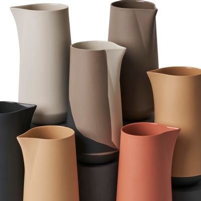 Carafes - Carafe à expresso double couleur - TUBE - ESMA DEREBOY HANDMADE PORCELAIN