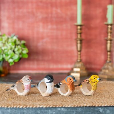 Cadeaux - Ronds de serviette faits main - WILDLIFE GARDEN