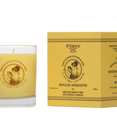 Candles - SOOTHING ROSE CANDLE - FERET PARFUMEUR