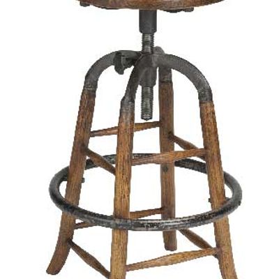 Tabourets - Tabouret de bar chêne et métal - SIGNATURE MOBILIER ET DÉCORATION