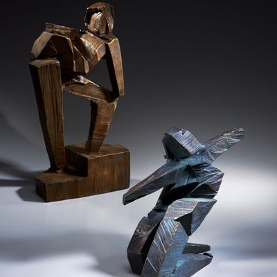 Sculptures, statuettes et miniatures - Sculpture satisfaite de soi - GALLERY CHUAN