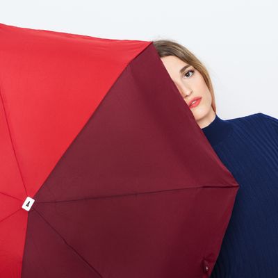 Prêt-à-porter - Micro-parapluie eco-conçu bicolore, Bordeaux & Rouge - JULES - ANATOLE