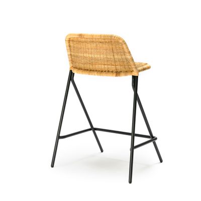 Stools for hospitalities & contracts - Kakī stool with backrest sh 64 indoor | stools - FEELGOOD DESIGNS