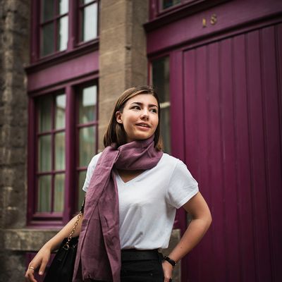 Foulards et écharpes - Chèche 100% lin. - LEMAITRE DEMEESTERE