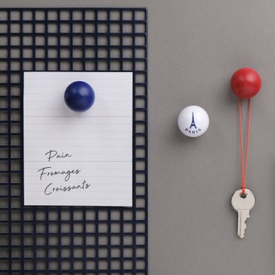 Gifts - Eiffel Tower magnetic ball - blue white red - TOUT SIMPLEMENT,