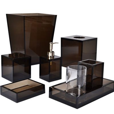 Hotel bedrooms - Smoked Tumbler Lucite - MIKE + ALLY