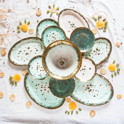 Plats et saladiers - Rim Platter Michelangelo - CORALLA MAIURI