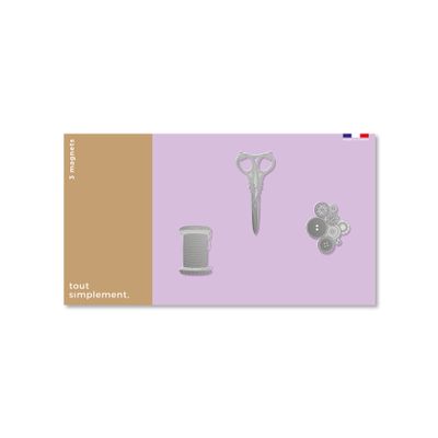 Decorative objects - Stainless steel magnet - Haberdashery - TOUT SIMPLEMENT,