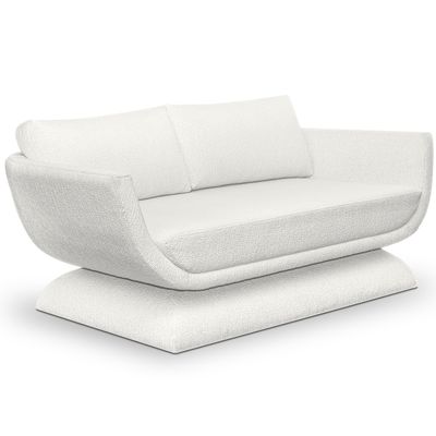Canapés pour collectivités - Canapé 3 places Oscar assise fixe avec acoudoirs tissu COM/COL option - DUISTT