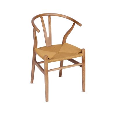 Chaises - Chaise Salma, bois d'orme et corde de papier MU70002 - ANDREA HOUSE