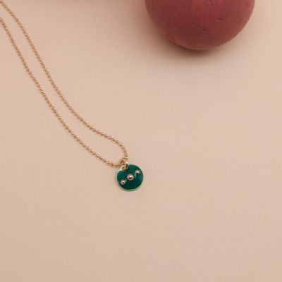 Jewelry - Circle Disc Necklace - LES FEMMES À BARBES