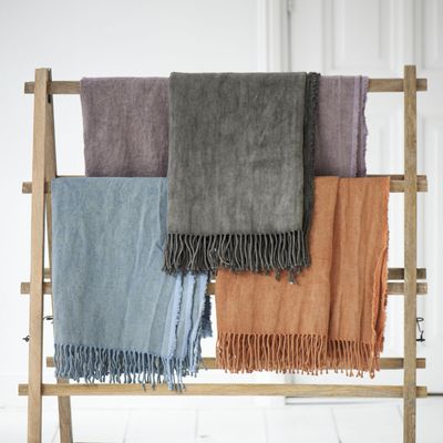 Decorative objects - stonewashed 100% linen throw - ML FABRICS
