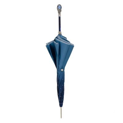 Verre d'art - PARAPLUIE DOUBLE FACE BLEU SWAROVSKI® - PASOTTI