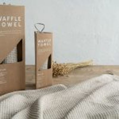 Bath towels - LINEN WAFFLE TOWELS - RIO LINDO GIFTS