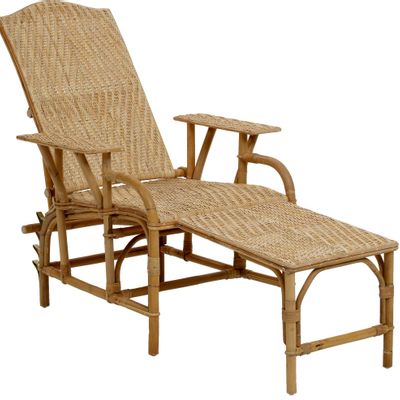 Chaises longues - Chaise longue GRAND-MERE en rotin naturel - KOK MAISON