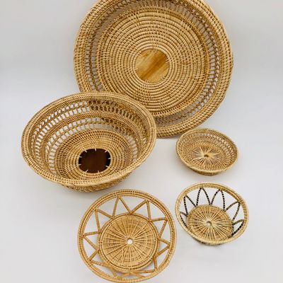 Decorative objects - Wickerwork LOM lace edges - SARANY SHOP