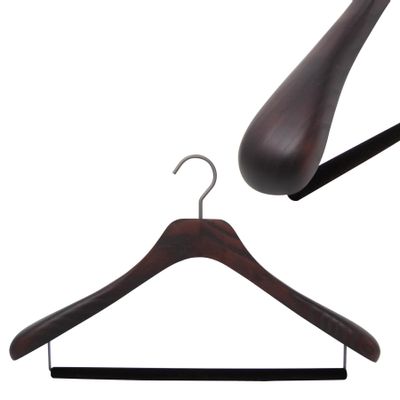 Chambres d'hôtels - Collection de cintres pour le dressing MIXTE– Noyer - MON CINTRE