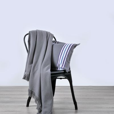 Throw blankets - Fresno Pique Blanket & Decorative Pillow - L'APPARTEMENT