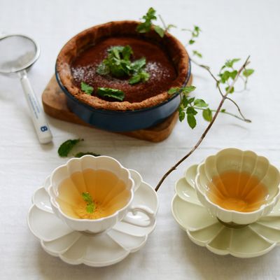 Mugs - Le bouquet cup with saucer - MARUMITSU POTERIE