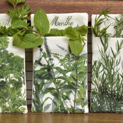 Outdoor decorative accessories - Herbs wall Pouches - MARON BOUILLIE