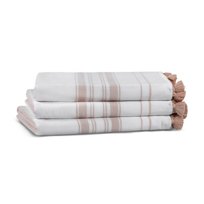 Bath towels - One Side Striped Towel - L'APPARTEMENT