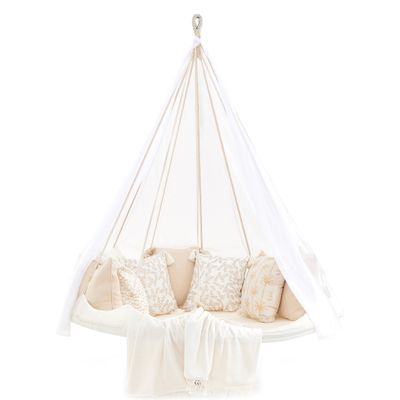 Canapés de jardin - Lit Sunbrella TiipII de luxe Blanc brillant Taille M - TIIPII BED