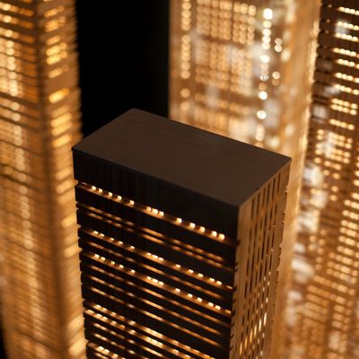 Autres fournitures bureau  - Aperception Set : 13 colonnes - LAMPES EN BOIS - GILLES ANSEL