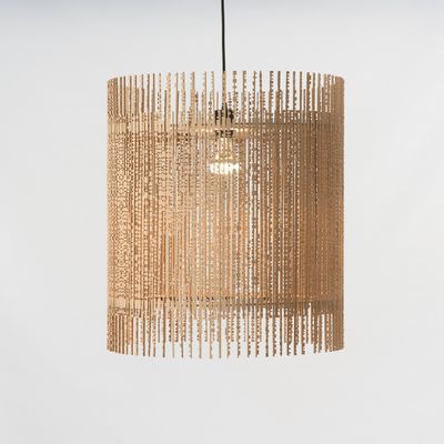 Suspensions extérieures - Suspension Circulaire en hêtre massif - LAMPES EN BOIS - GILLES ANSEL