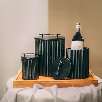 Range-tout - Boîtes et Cylindre Raba (Noir) - FINALI FURNITURE