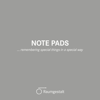 Stationery - Note pads - RAUMGESTALT